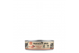 NutraCat Wild Salmão, Frango e Bovino Enlatado para Gatos 80gr